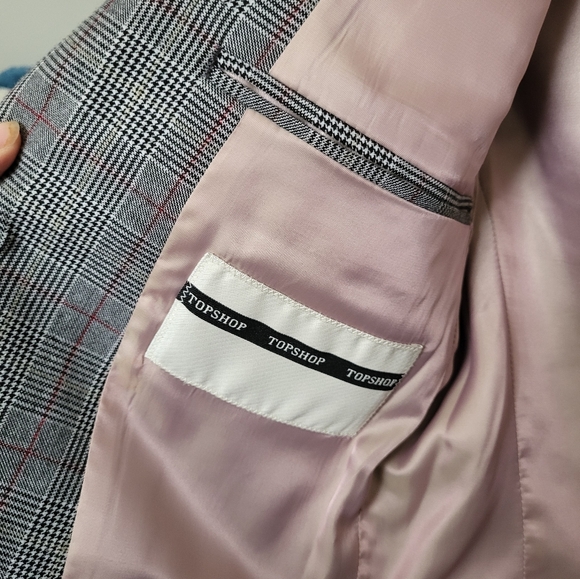 Topshop Houndstooth Blazer - Picture 4 of 7